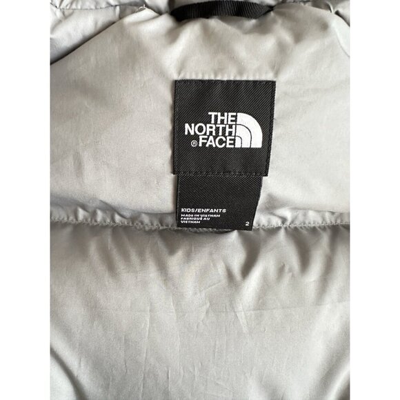 NWT North Face Nuptse 700 Down Series Puffer Jacket Toddler 2T Wolf Gray Winter - Picture 8 of 11